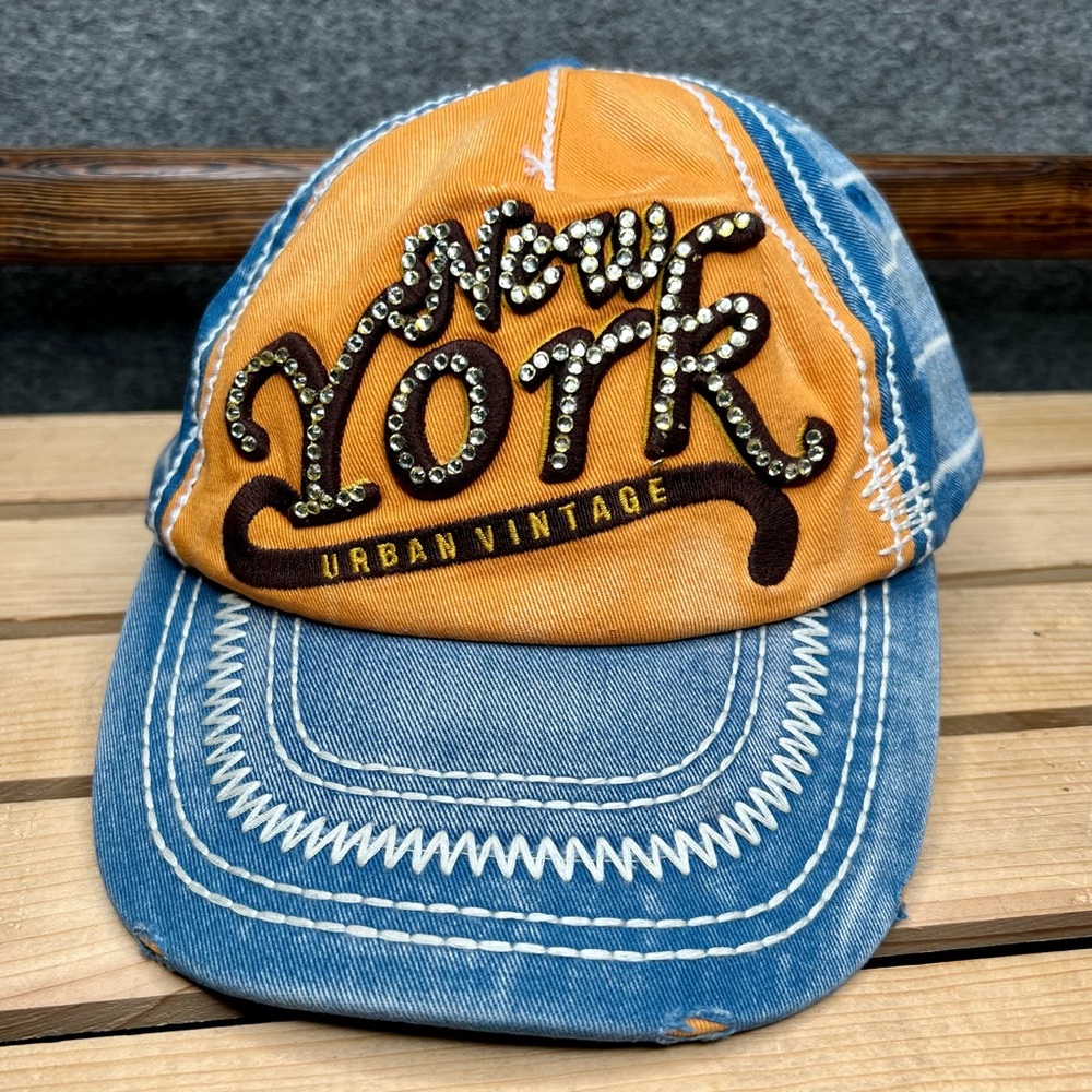 Vintage The Hatter Company New York Rhinestone Baseball Cap